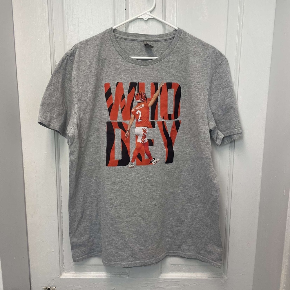 Cincinnati Bengals Evan McPherson Who Dey NFL T-Shirt
